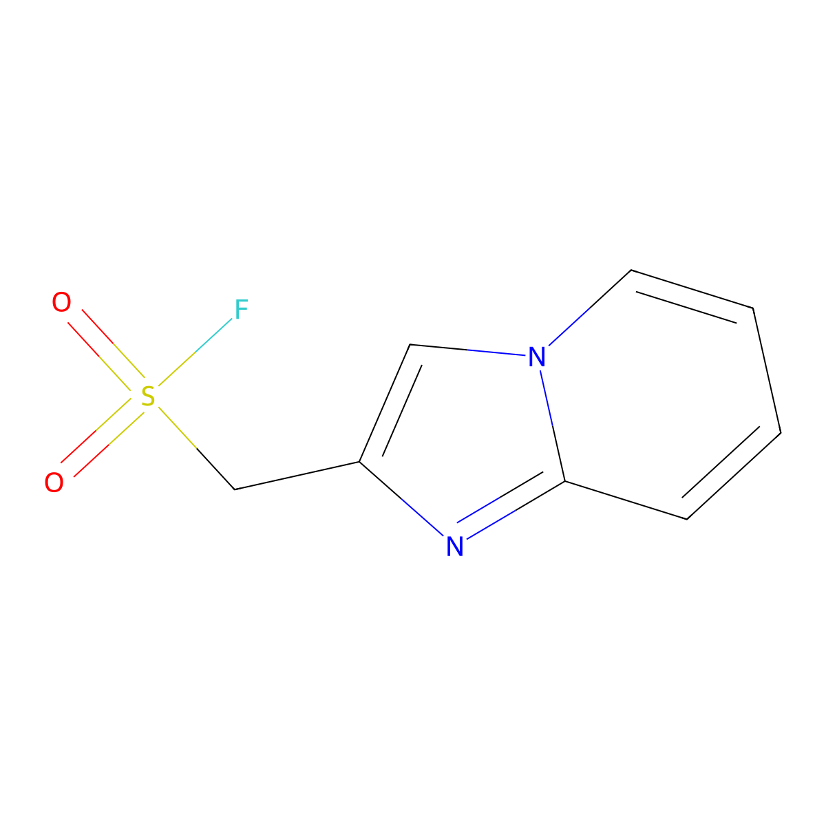 Imidazo[1,2-a]pyridin-2-ylmethanesulfonyl fluoride molecular structure, CAS 2172511-68-9