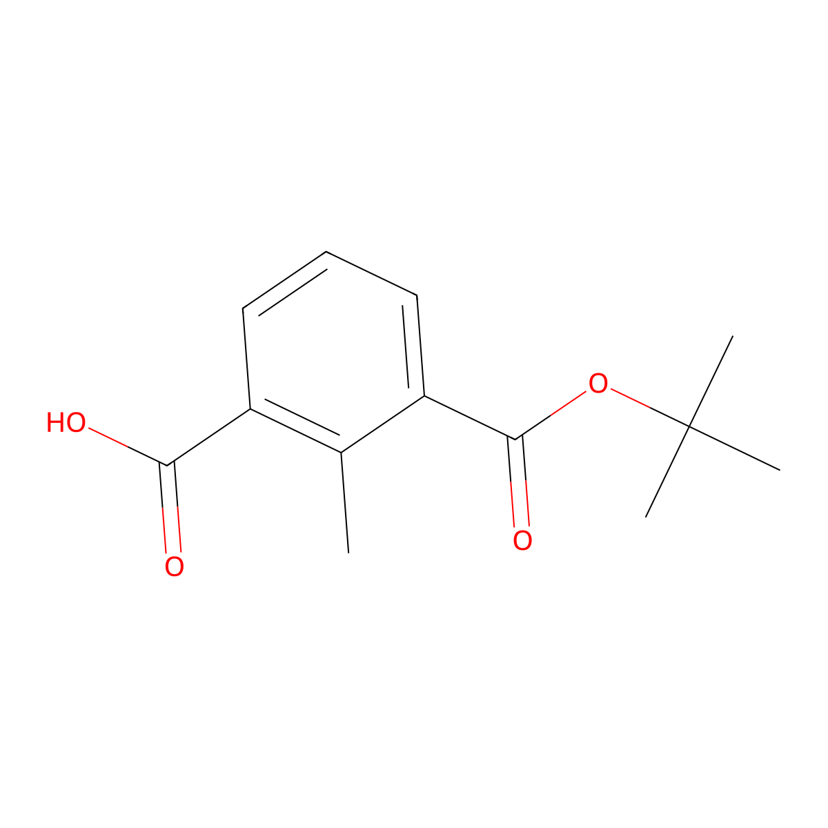 3-[(Tert-butoxy)carbonyl]-2-methylbenzoic acid molecular structure, CAS 2172514-06-4