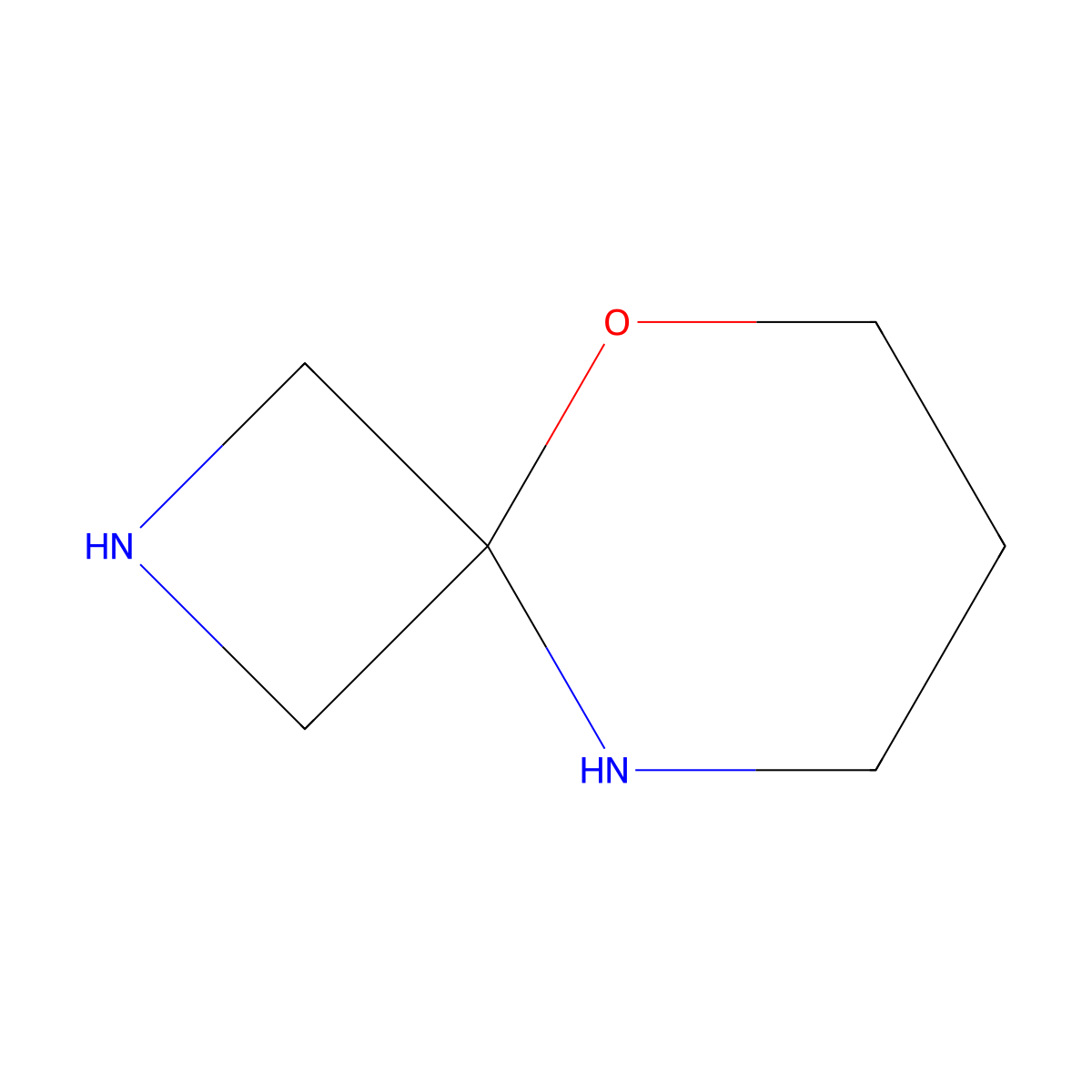 5-Oxa-2,9-diazaspiro[3.5]nonane molecular structure, CAS 2172517-46-1