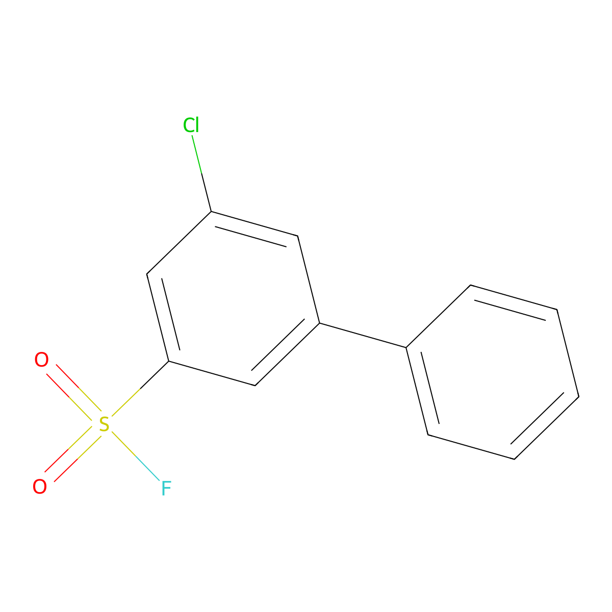 3-Chloro-5-phenylbenzene-1-sulfonyl fluoride molecular structure, CAS 2172518-34-0