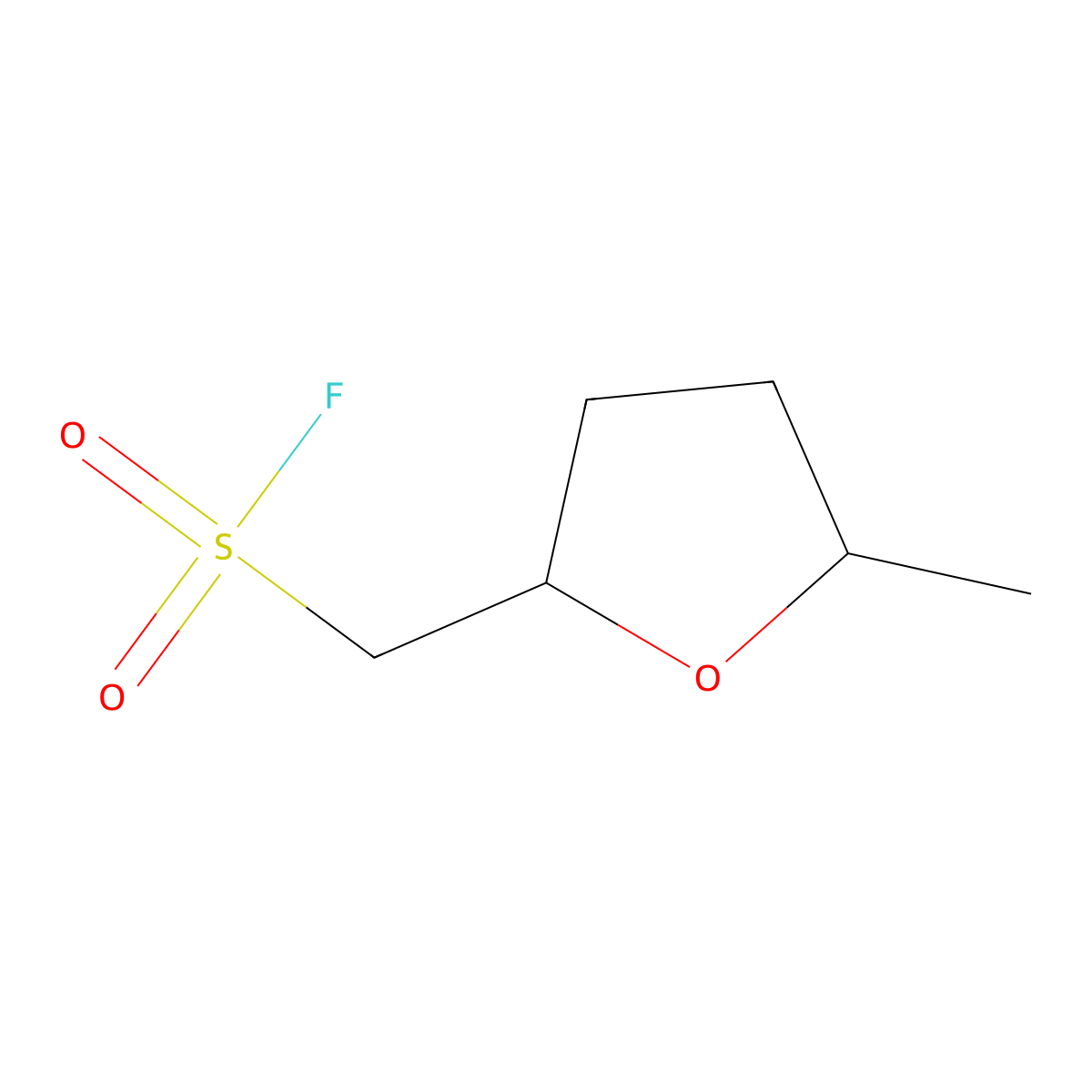 (5-Methyloxolan-2-yl)methanesulfonyl fluoride molecular structure, CAS 2172518-84-0