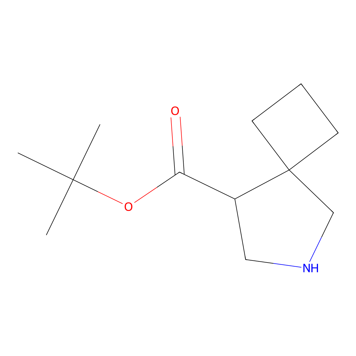 tert-Butyl 6-azaspiro[3.4]octane-8-carboxylate molecular structure, CAS 2172520-68-0