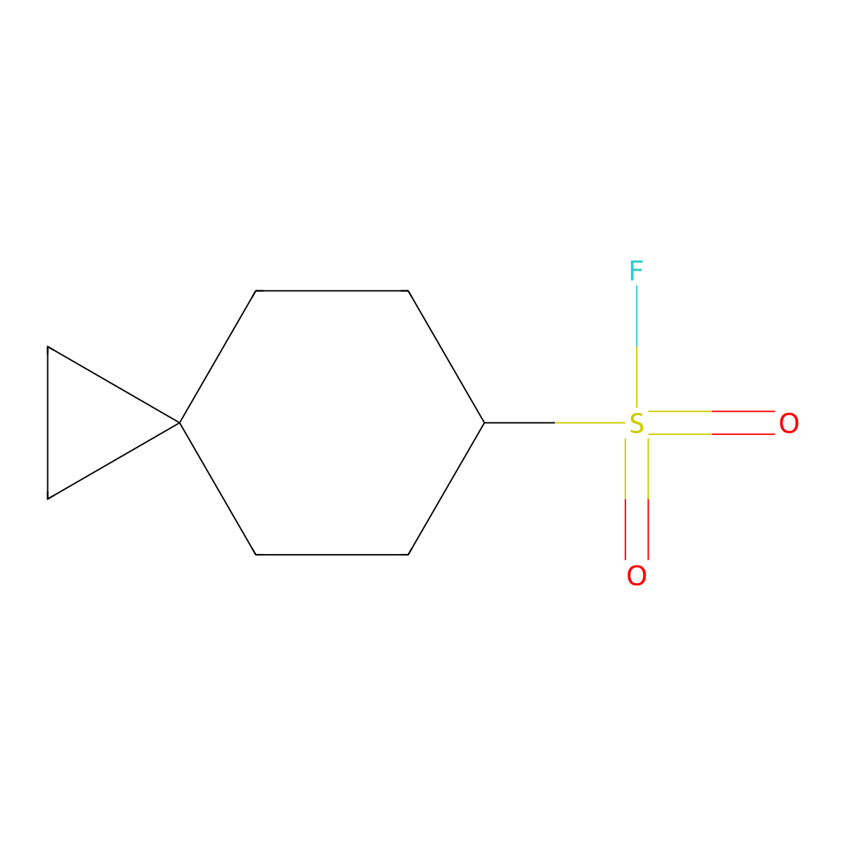 Spiro[2.5]octane-6-sulfonyl fluoride molecular structure, CAS 2172522-39-1