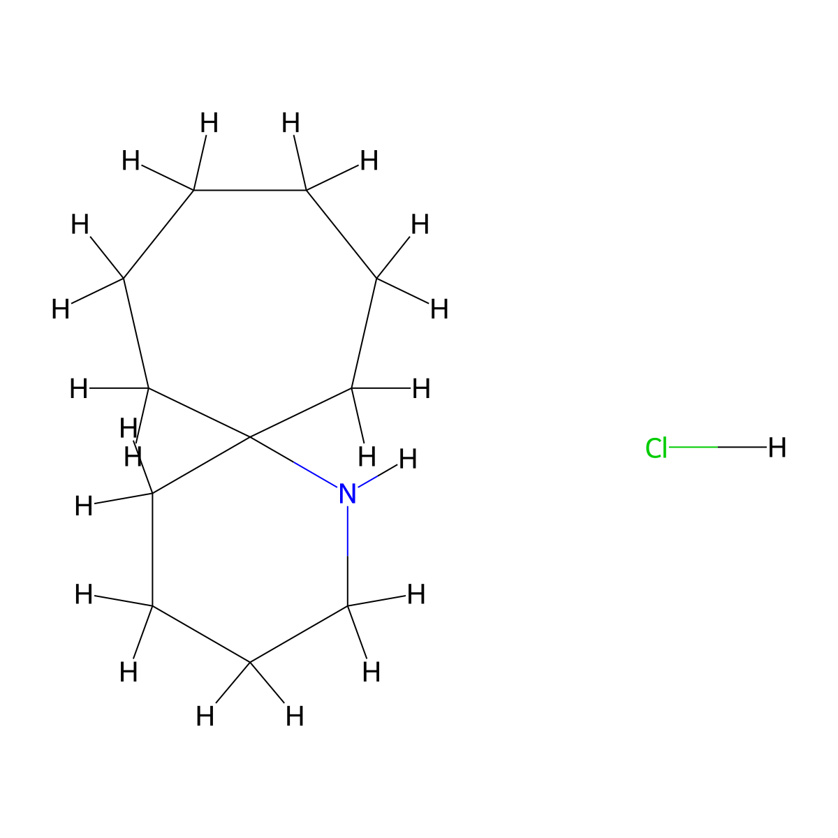 1-Azaspiro[5.6]dodecane hydrochloride molecular structure, CAS 2172525-88-9