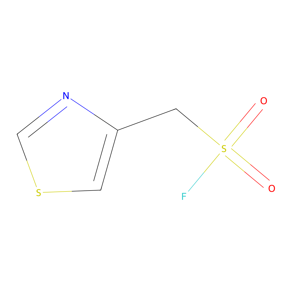 (1,3-Thiazol-4-yl)methanesulfonyl fluoride molecular structure, CAS 2172530-13-9