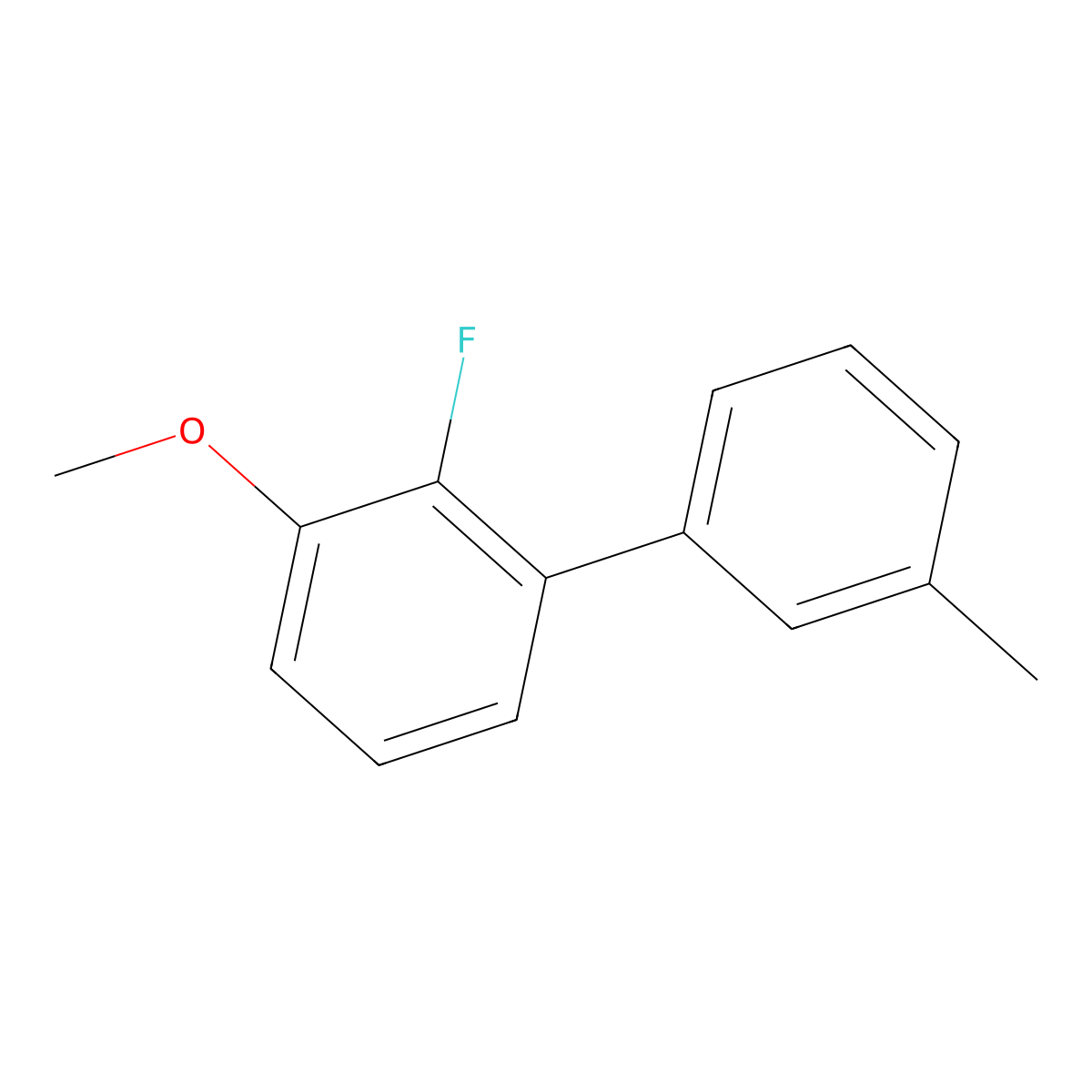 2-Fluoro-1-methoxy-3-(3-methylphenyl)benzene molecular structure, CAS 2172536-22-8