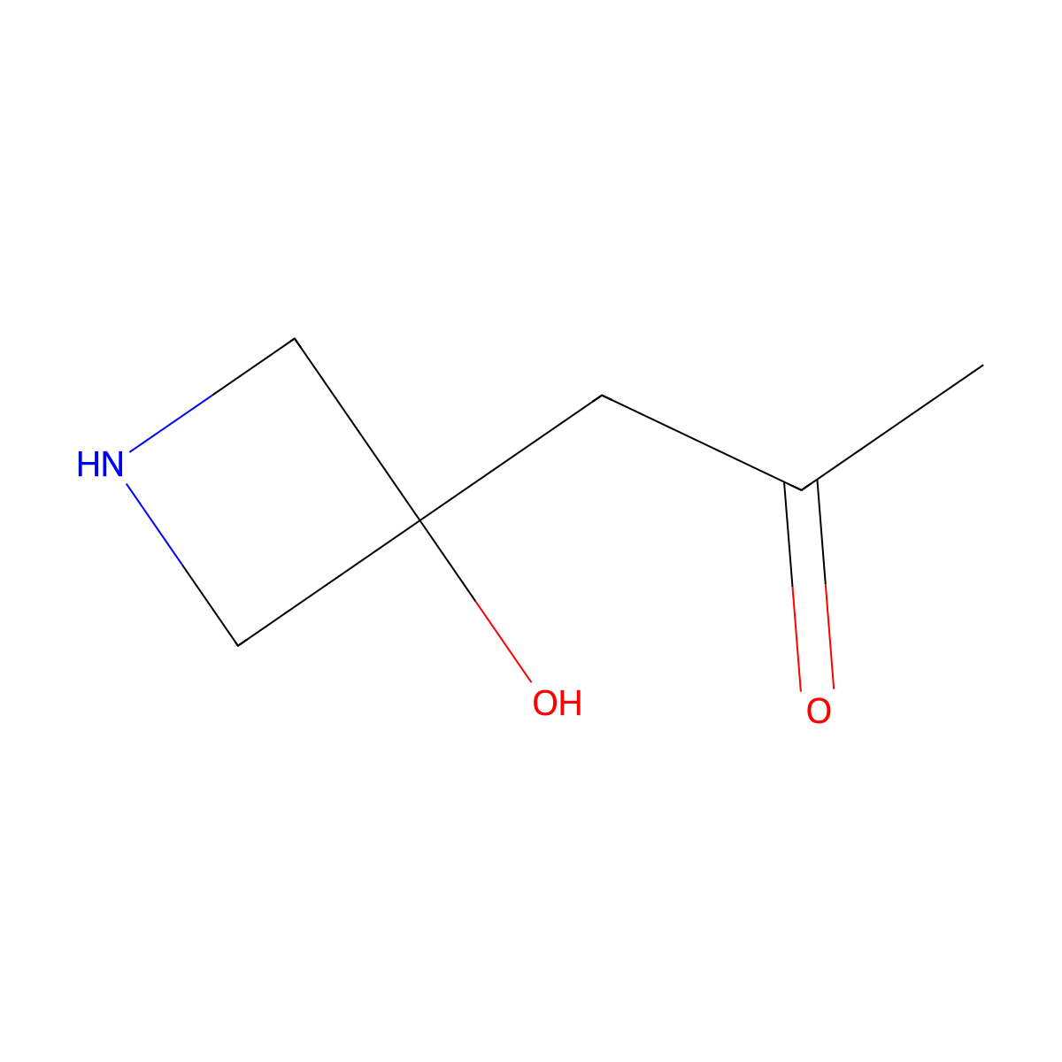 1-(3-Hydroxyazetidin-3-yl)propan-2-one molecular structure, CAS 2172542-77-5