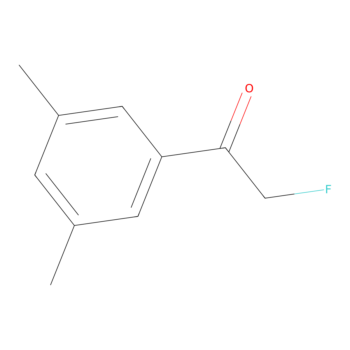 1-(3,5-Dimethylphenyl)-2-fluoroethan-1-one molecular structure, CAS 2172558-99-3
