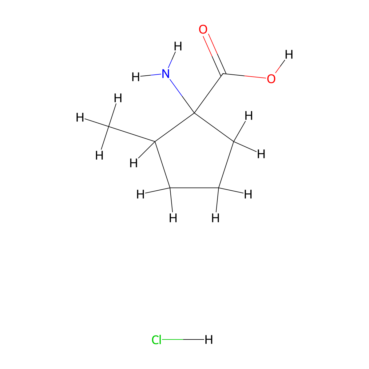 1-Amino-2-methylcyclopentane-1-carboxylic acid hydrochloride molecular structure, CAS 2172559-25-8