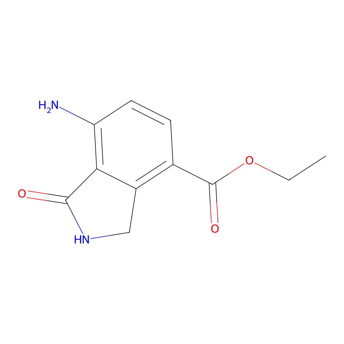 ethyl 7-amino-1-oxo-2,3-dihydro-1H-isoindole-4-carboxylate molecular structure, CAS 2172561-40-7