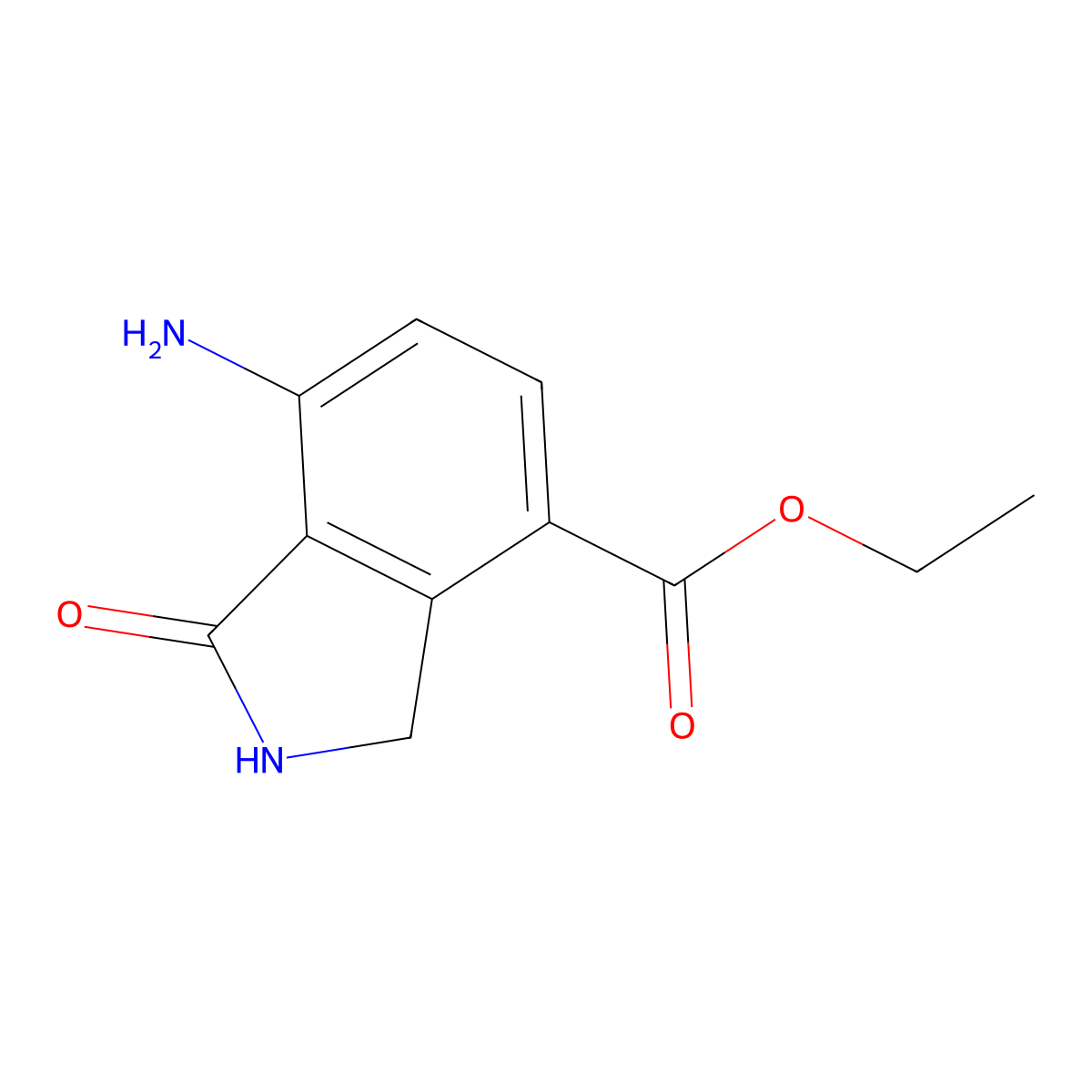 ethyl 7-amino-1-oxo-2,3-dihydro-1H-isoindole-4-carboxylate molecular structure, CAS 2172561-40-7