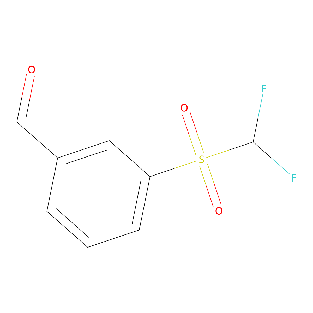 3-Difluoromethanesulfonylbenzaldehyde molecular structure, CAS 2172561-60-1