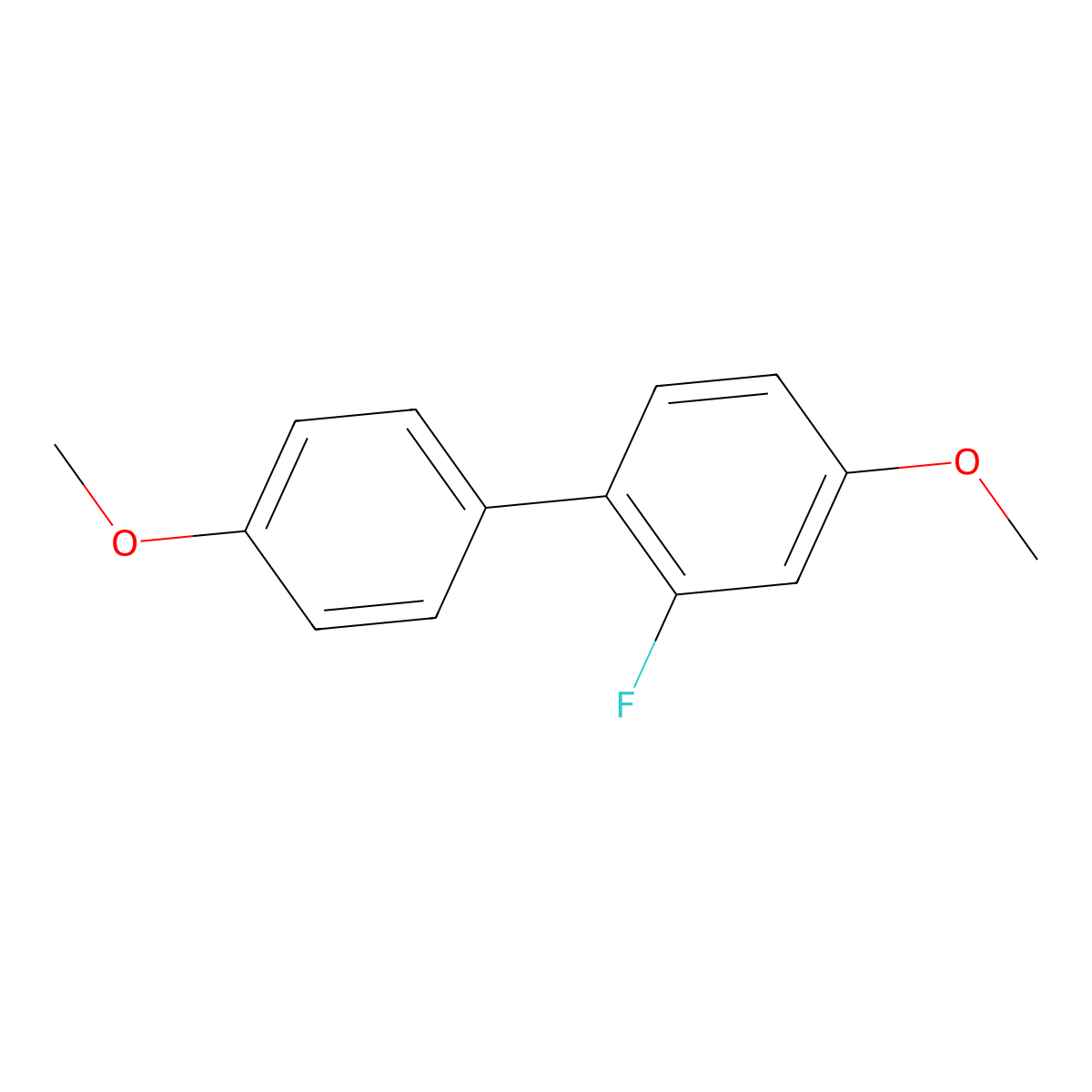 2-Fluoro-4-methoxy-1-(4-methoxyphenyl)benzene molecular structure, CAS 2172561-68-9