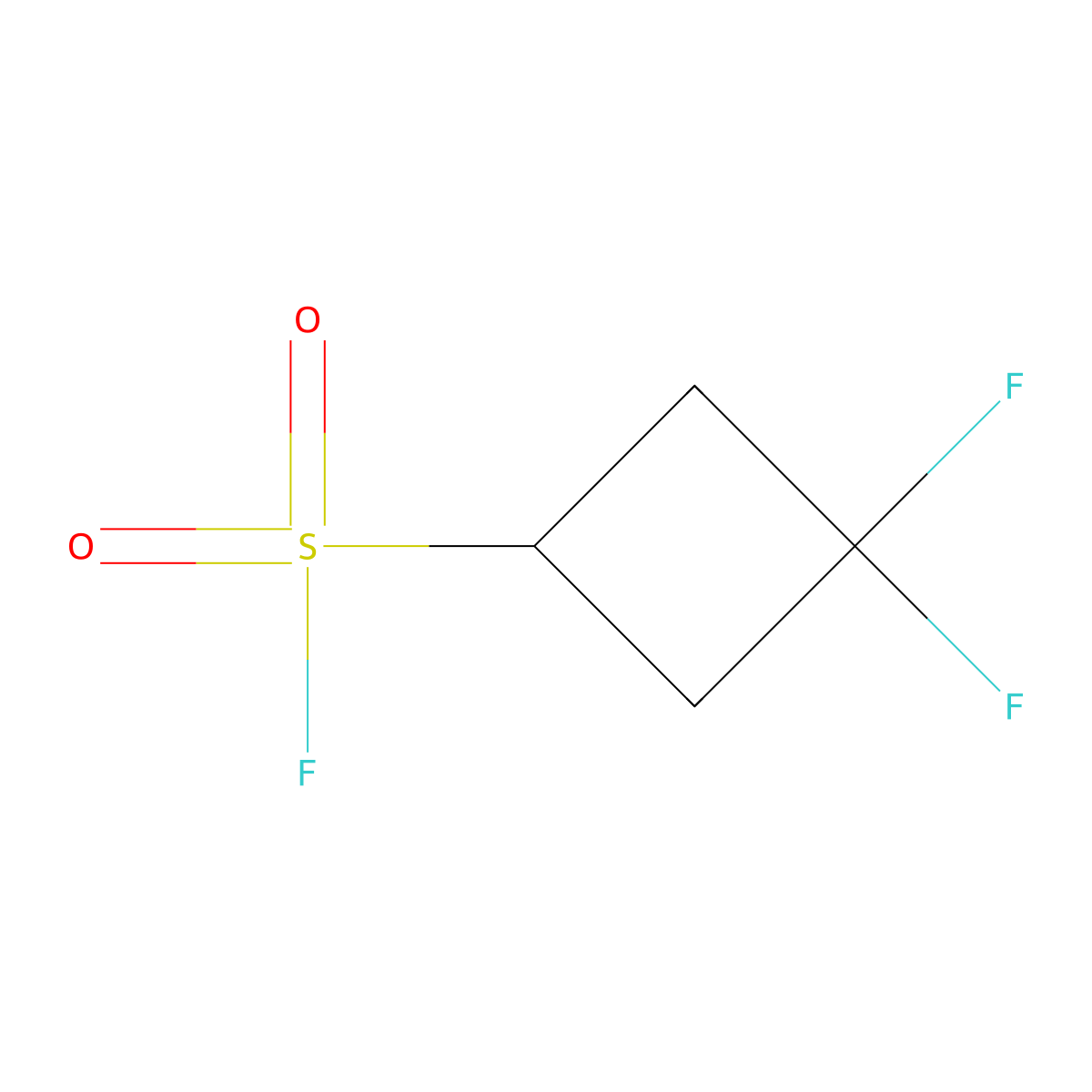 3,3-Difluorocyclobutane-1-sulfonyl fluoride molecular structure, CAS 2172562-25-1