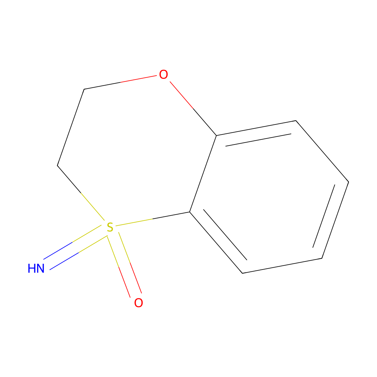 4-Imino-2,3-dihydro-1,4lambda6-benzoxathiin-4-one molecular structure, CAS 2172565-28-3