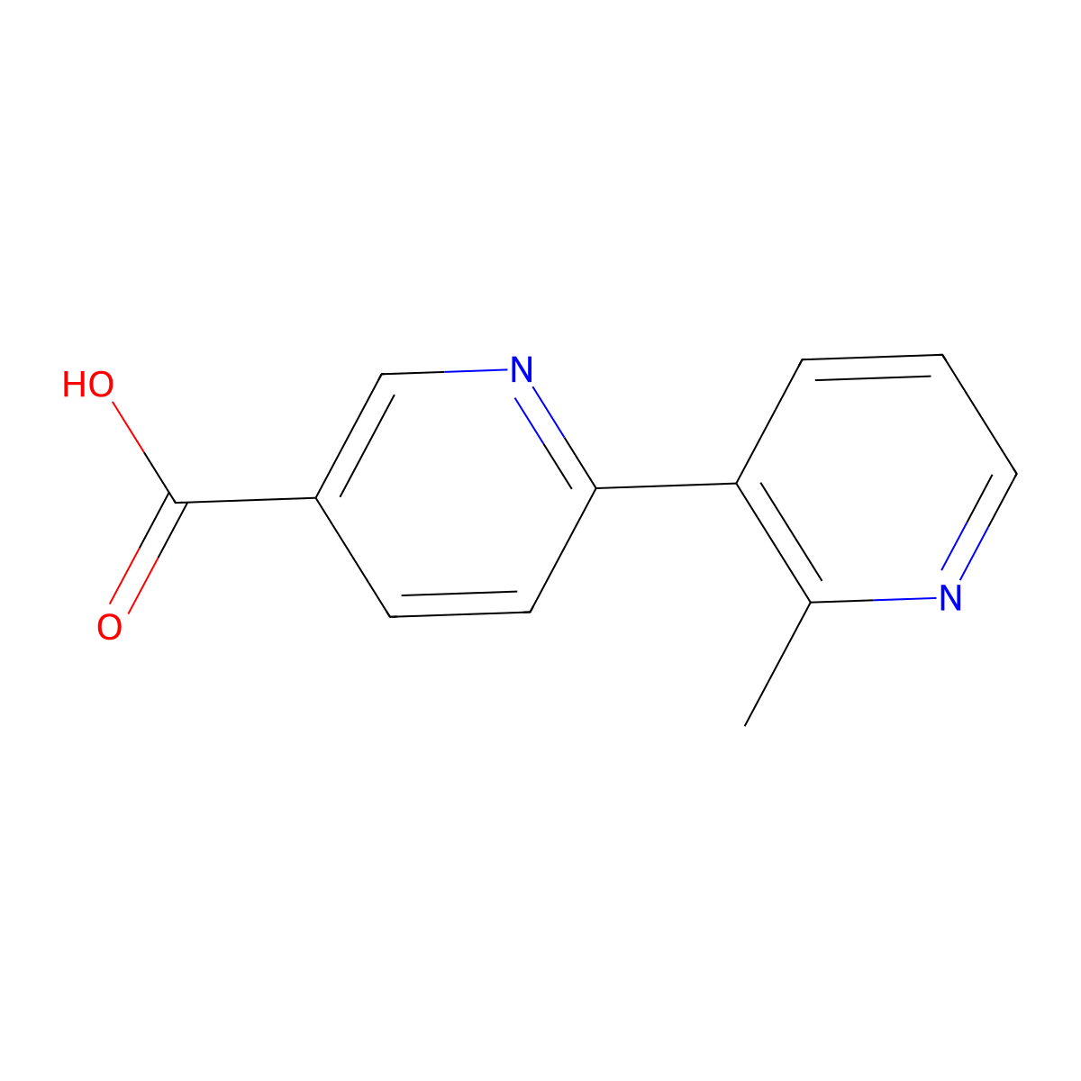 6-(2-Methylpyridin-3-yl)pyridine-3-carboxylic acid molecular structure, CAS 2172576-27-9