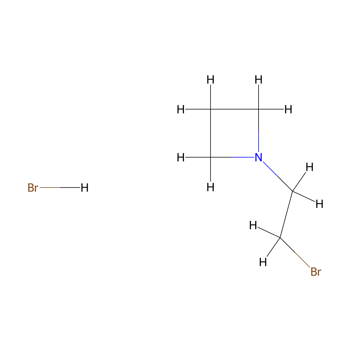 1-(2-Bromoethyl)azetidine hydrobromide molecular structure, CAS 2172588-91-7