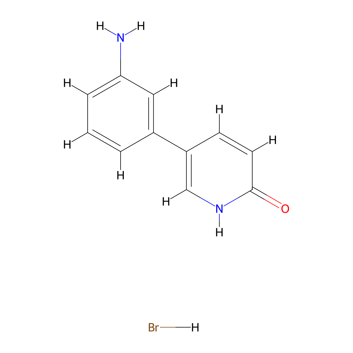 5-(3-Aminophenyl)pyridin-2-ol hydrobromide molecular structure, CAS 2172594-96-4