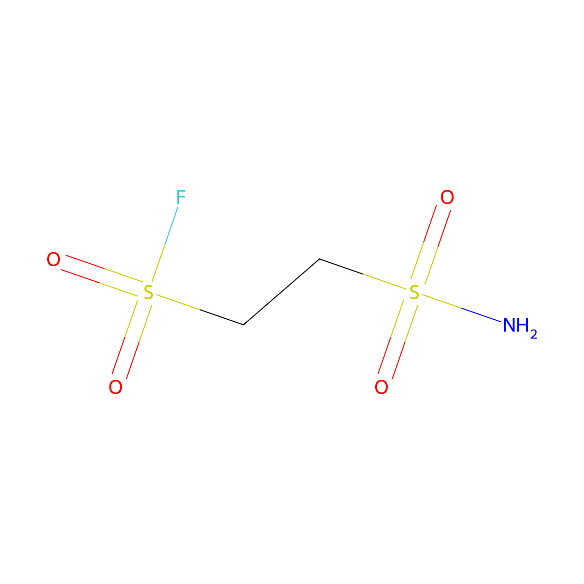 2-Sulfamoylethane-1-sulfonyl fluoride molecular structure, CAS 2172596-30-2