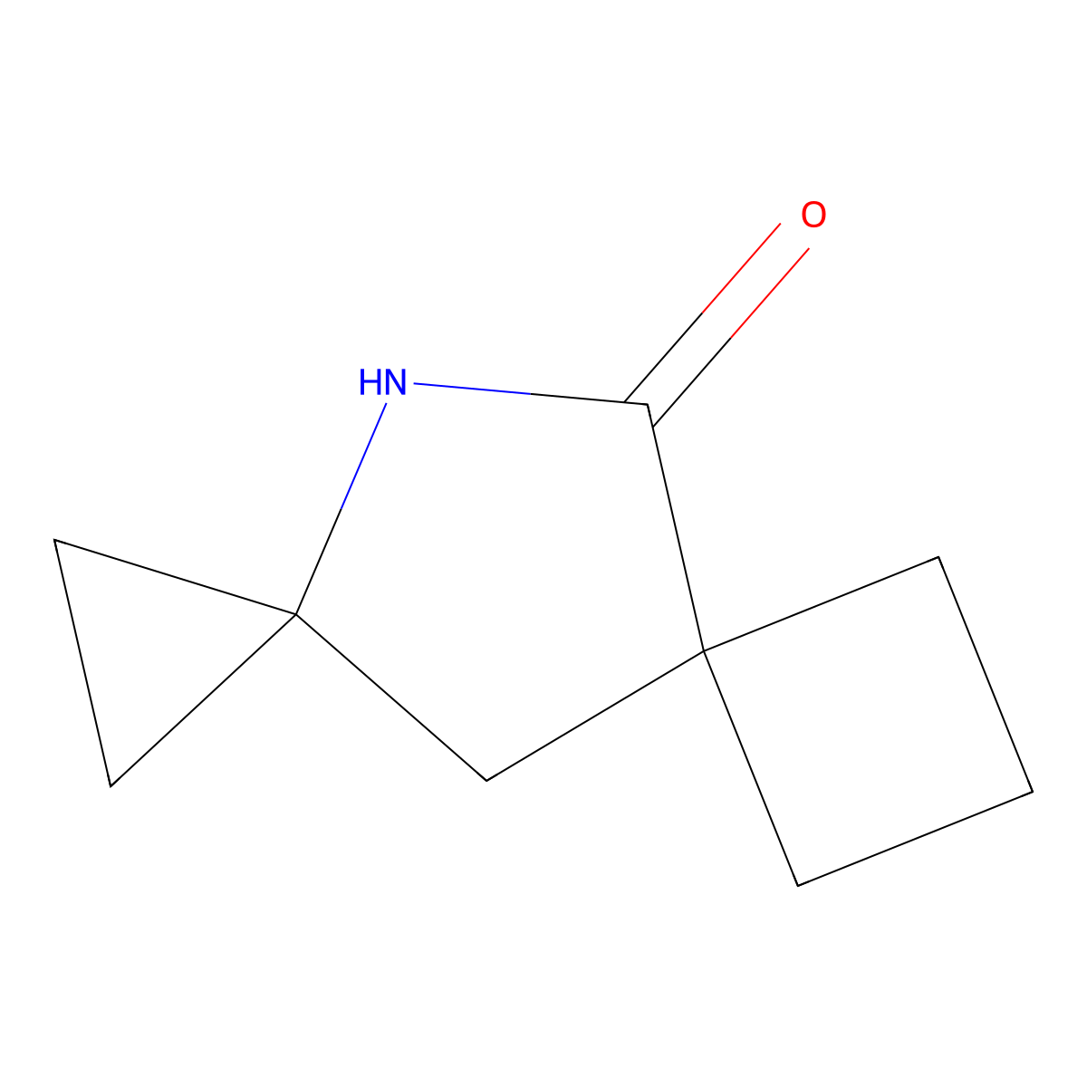 10-Azadispiro(2.1.3^(5).2^(3))decan-9-one molecular structure, CAS 2172600-71-2