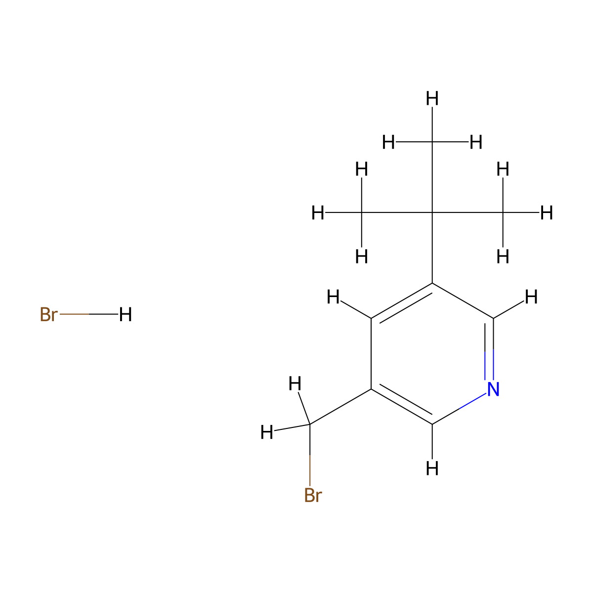 3-(Bromomethyl)-5-tert-butylpyridine hydrobromide molecular structure, CAS 2172601-64-6