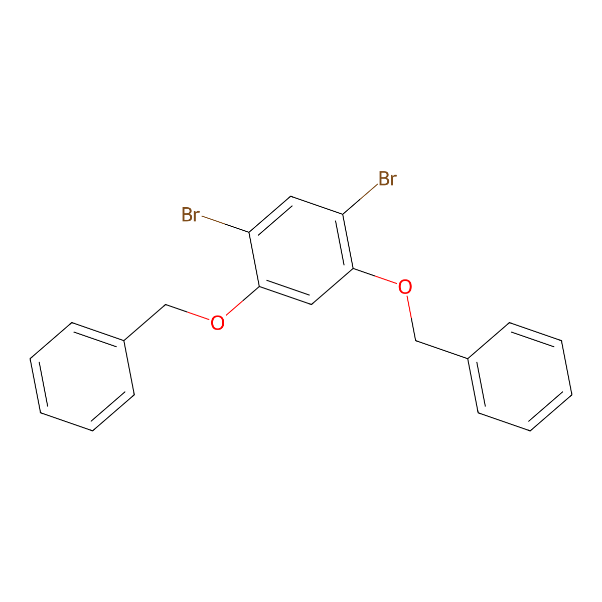 1,5-Bis(benzyloxy)-2,4-dibromobenzene molecular structure, CAS 2172601-81-7