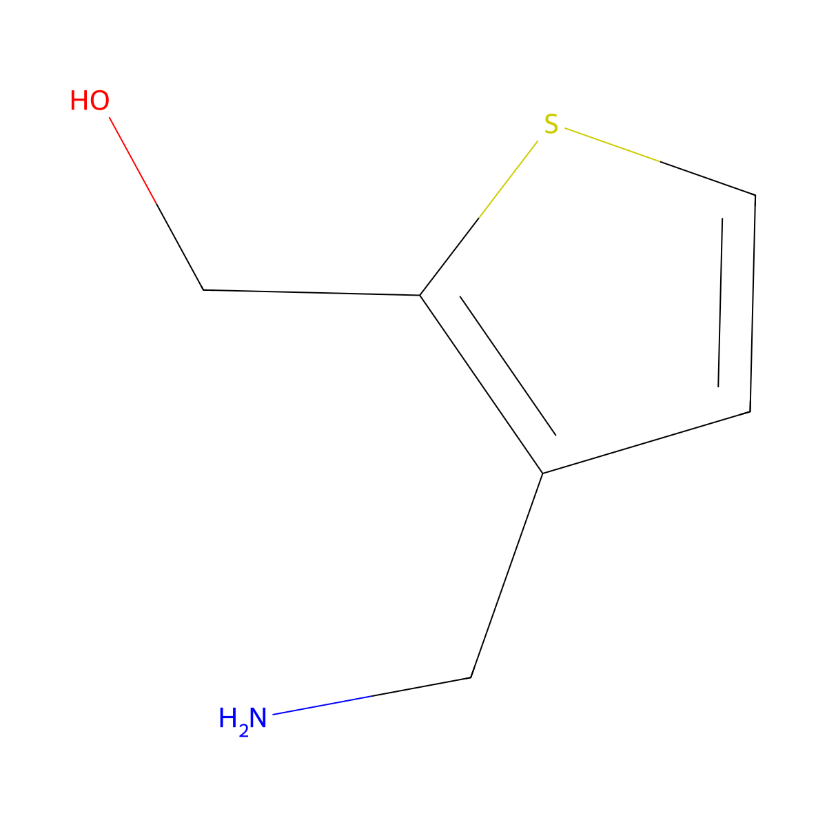 [3-(Aminomethyl)thiophen-2-yl]methanol molecular structure, CAS 2172602-60-5