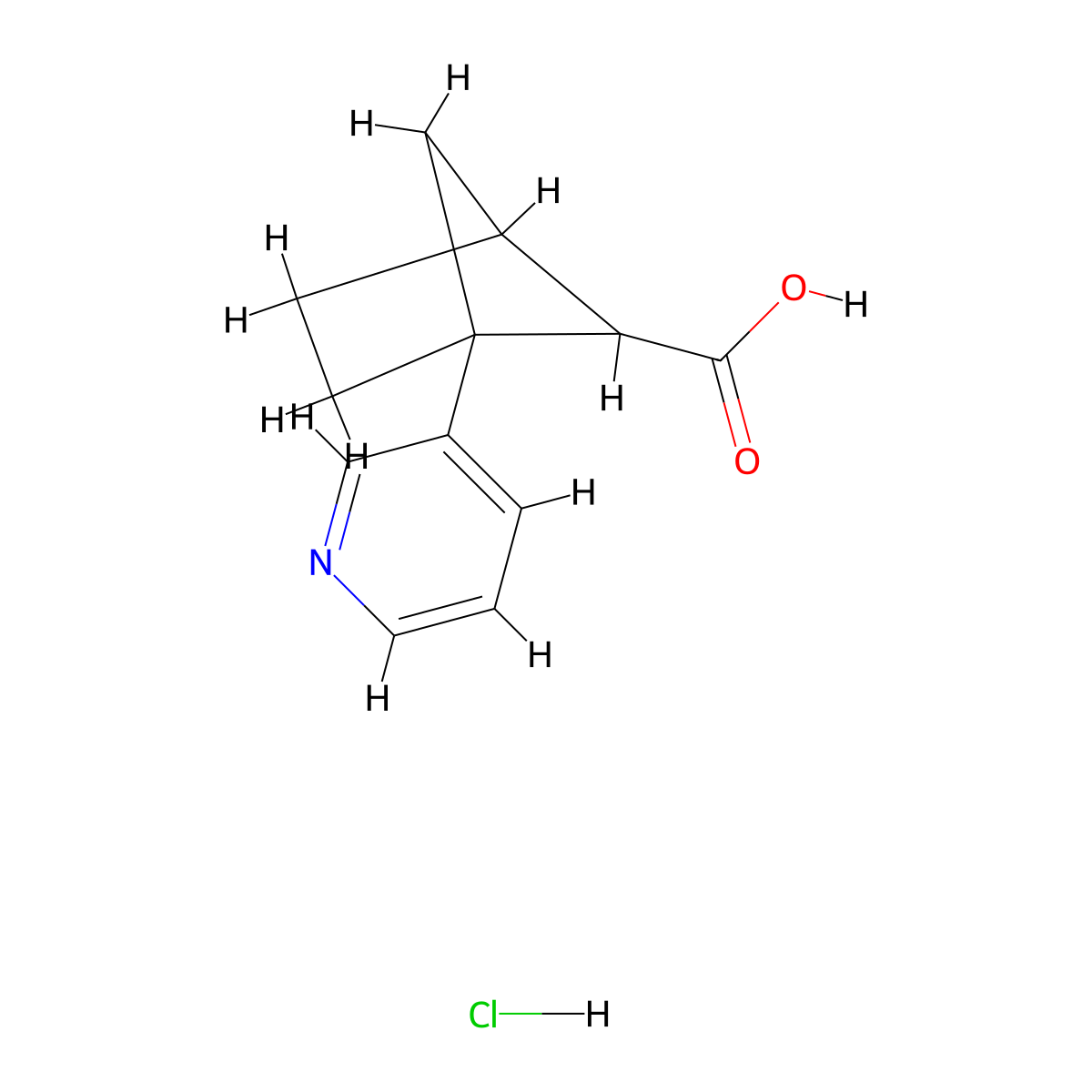 1-(Pyridin-3-yl)bicyclo[2.1.1]hexane-5-carboxylic acid hydrochloride molecular structure, CAS 2172603-72-2