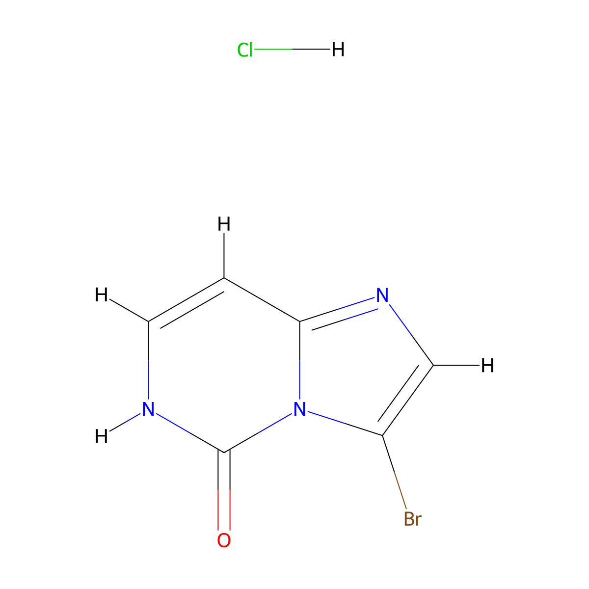 3-Bromoimidazo[1,2-c]pyrimidin-5-ol hydrochloride molecular structure, CAS 2172603-84-6