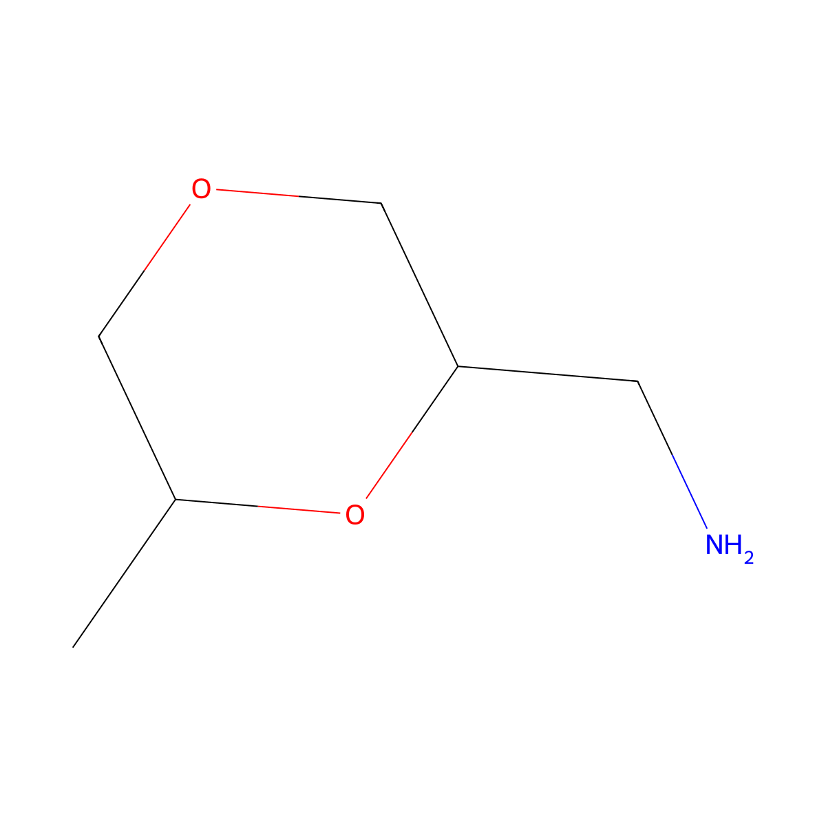 1-(6-Methyl-1,4-dioxan-2-yl)methanamine molecular structure, CAS 2172605-20-6