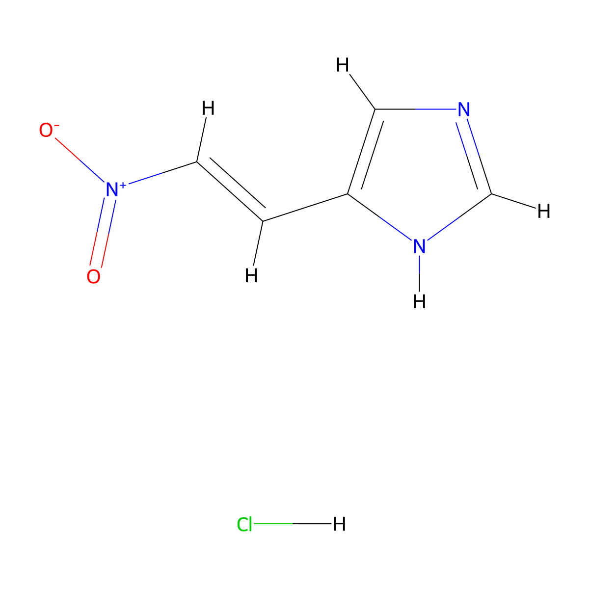 5-[(E)-2-nitroethenyl]-1H-imidazole hydrochloride molecular structure, CAS 2172626-49-0
