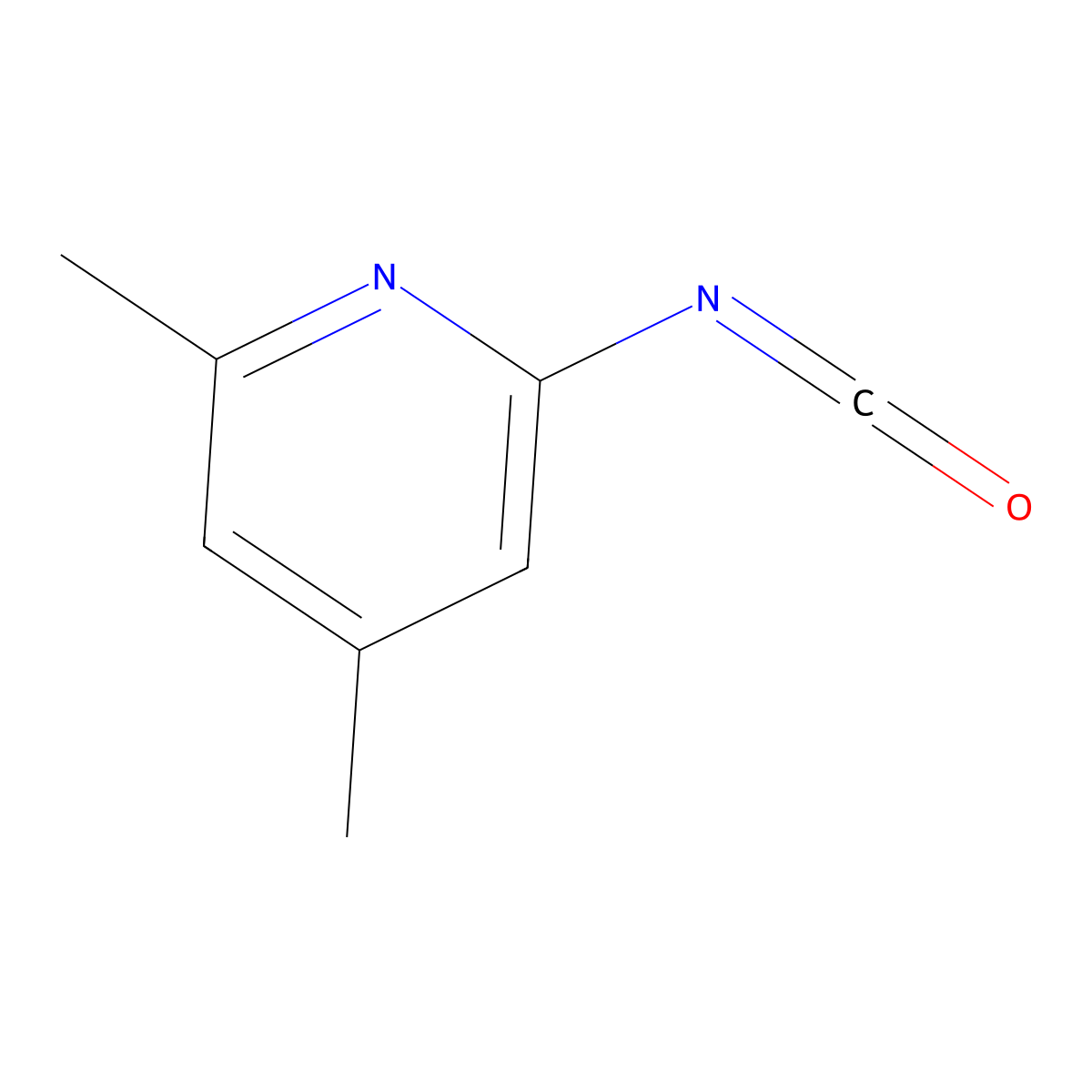 2-Isocyanato-4,6-dimethylpyridine molecular structure, CAS 2172644-15-2