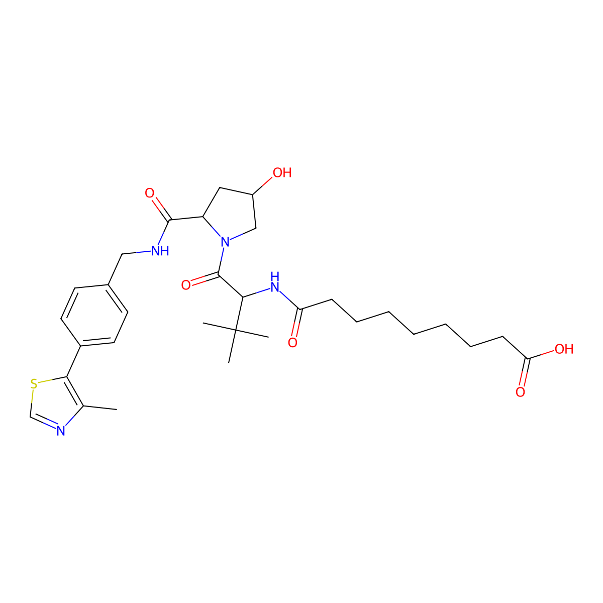 (S,R,S)-AHPC-amido-C7-acid molecular structure, CAS 2172819-76-8