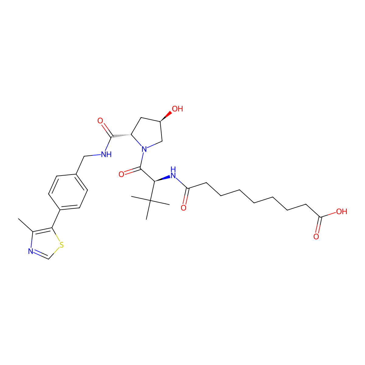 (S,R,S)-AHPC-amido-C7-acid molecular structure, CAS 2172819-76-8