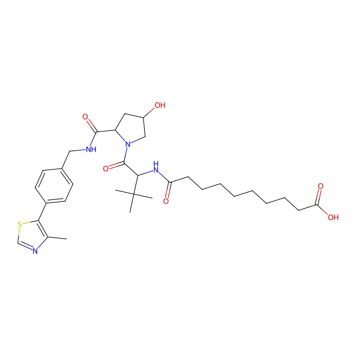VH 032 amide-alkylC8-acid molecular structure, CAS 2172819-77-9