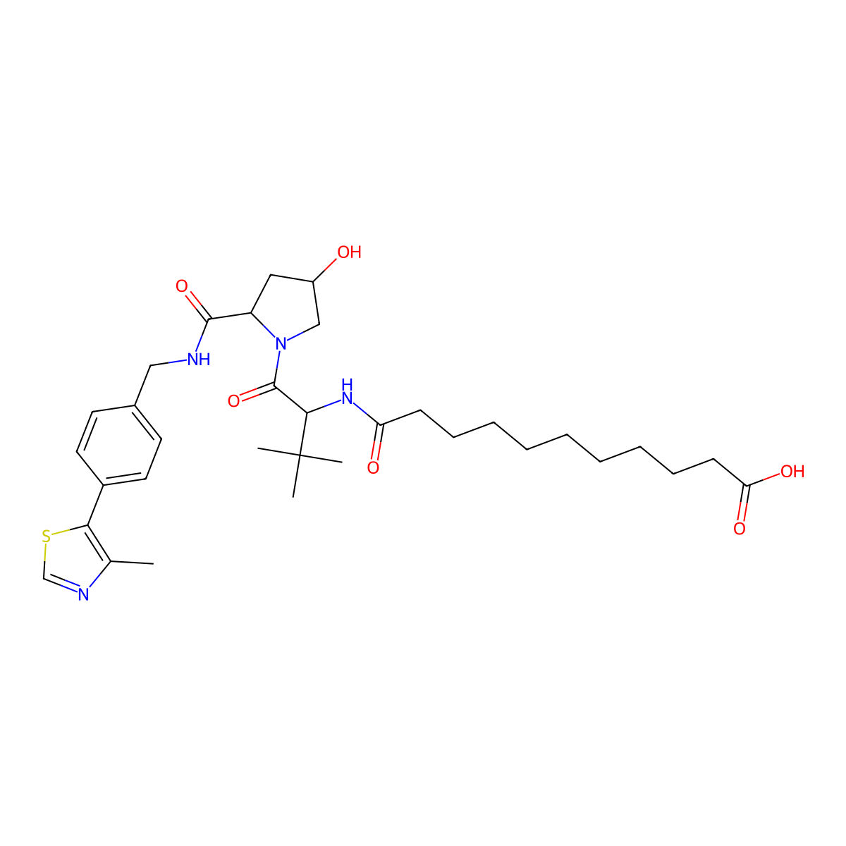(S,R,S)-AHPC-CO-C9-acid molecular structure, CAS 2172819-78-0