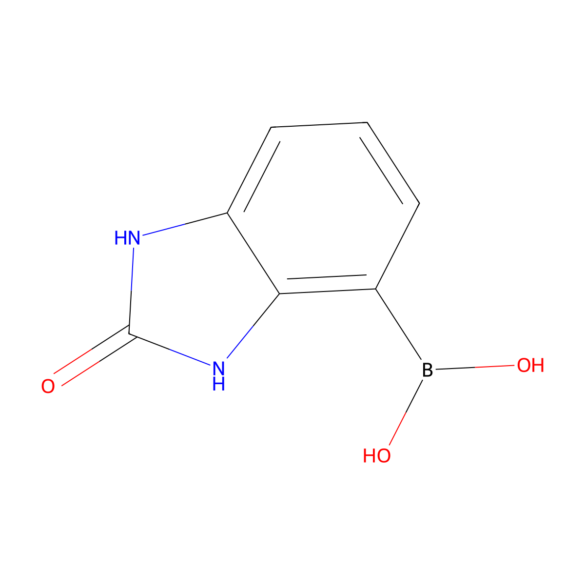 (2-Oxo-2,3-dihydro-1H-benzo[d]imidazol-4-yl)boronic acid molecular structure, CAS 2172876-66-1