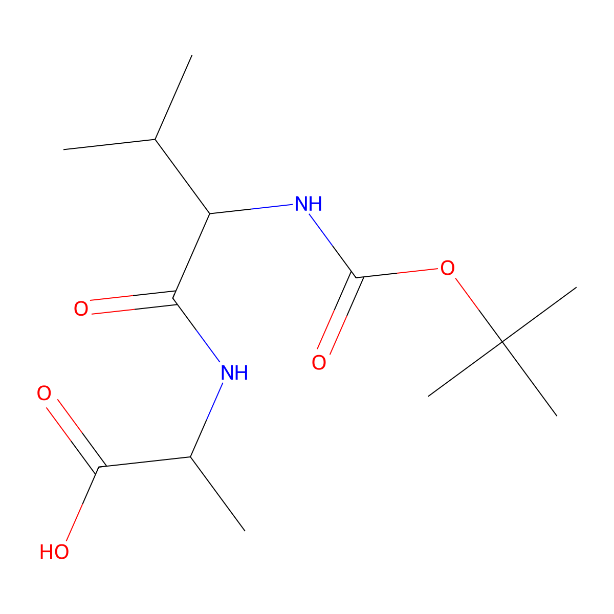 (2R)-2-[(2S)-2-{[(tert-butoxy)carbonyl]amino}-3-methylbutanamido]propanoic acid molecular structure, CAS 2172889-38-0