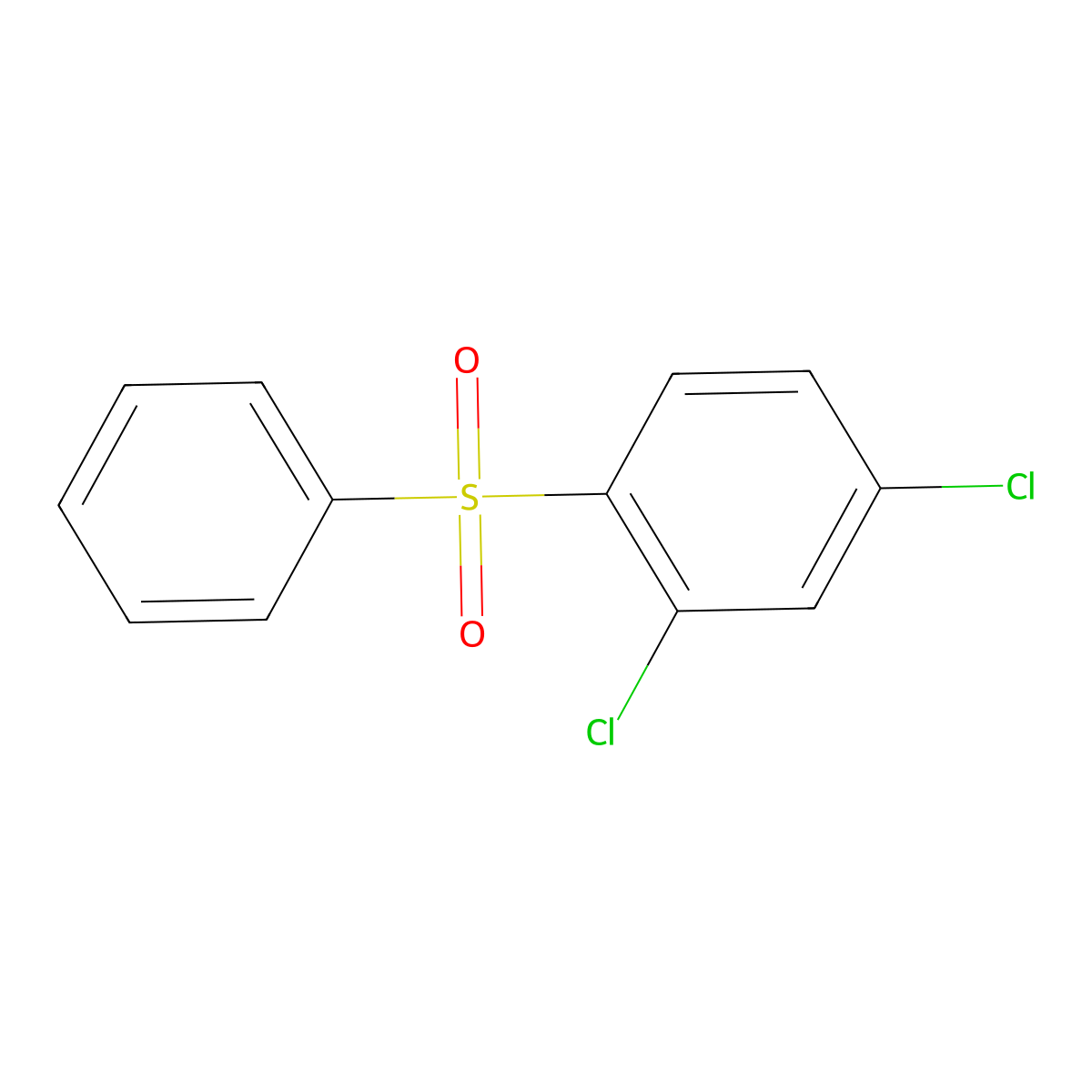 1-(Benzenesulfonyl)-2,4-dichlorobenzene molecular structure, CAS 21729-72-6