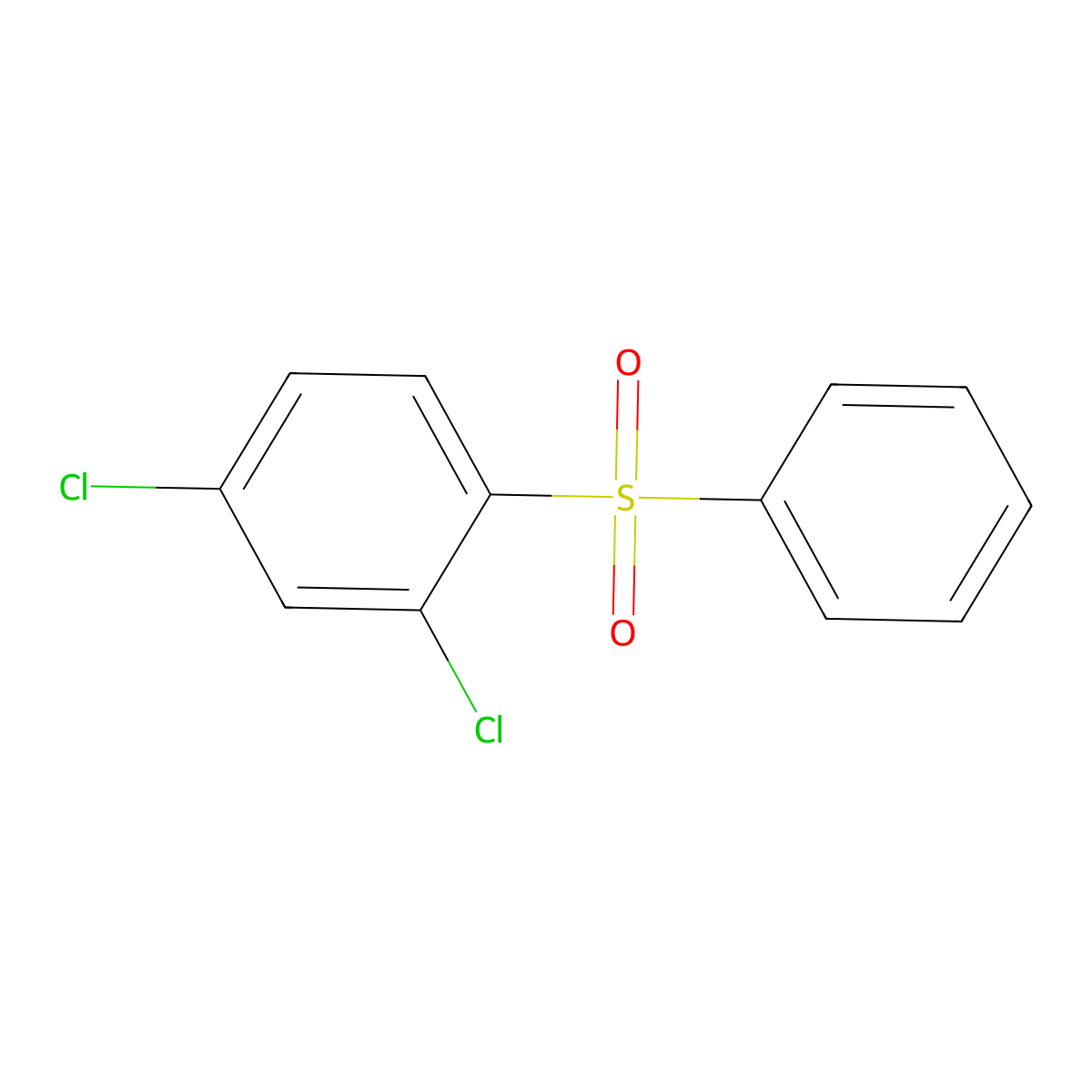 1-(Benzenesulfonyl)-2,4-dichlorobenzene molecular structure, CAS 21729-72-6