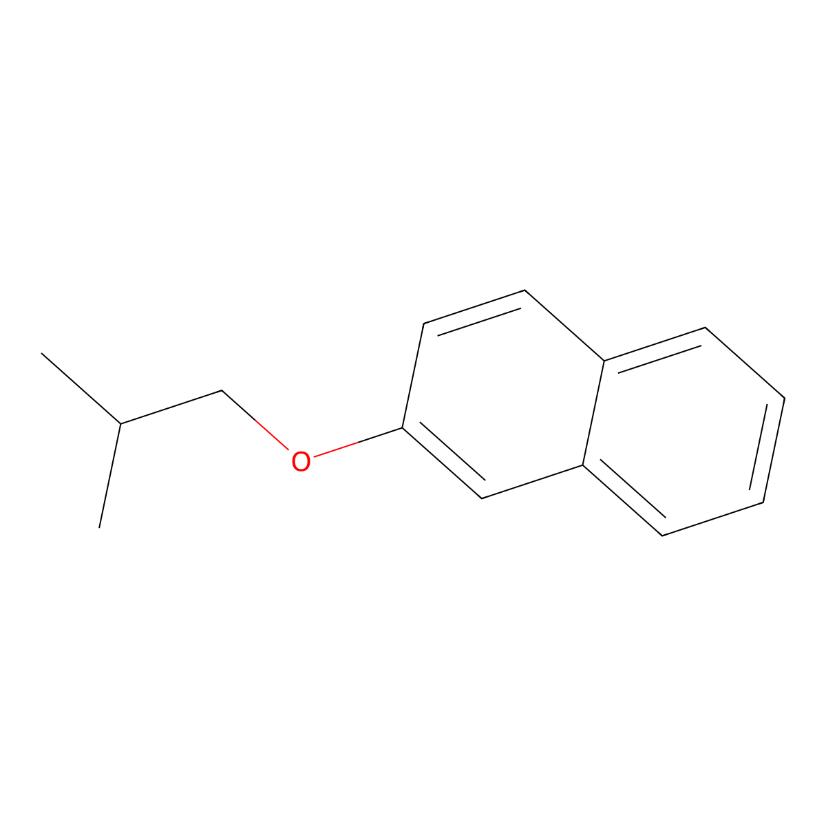 2-(2-Methylpropoxy)naphthalene molecular structure, CAS 2173-57-1