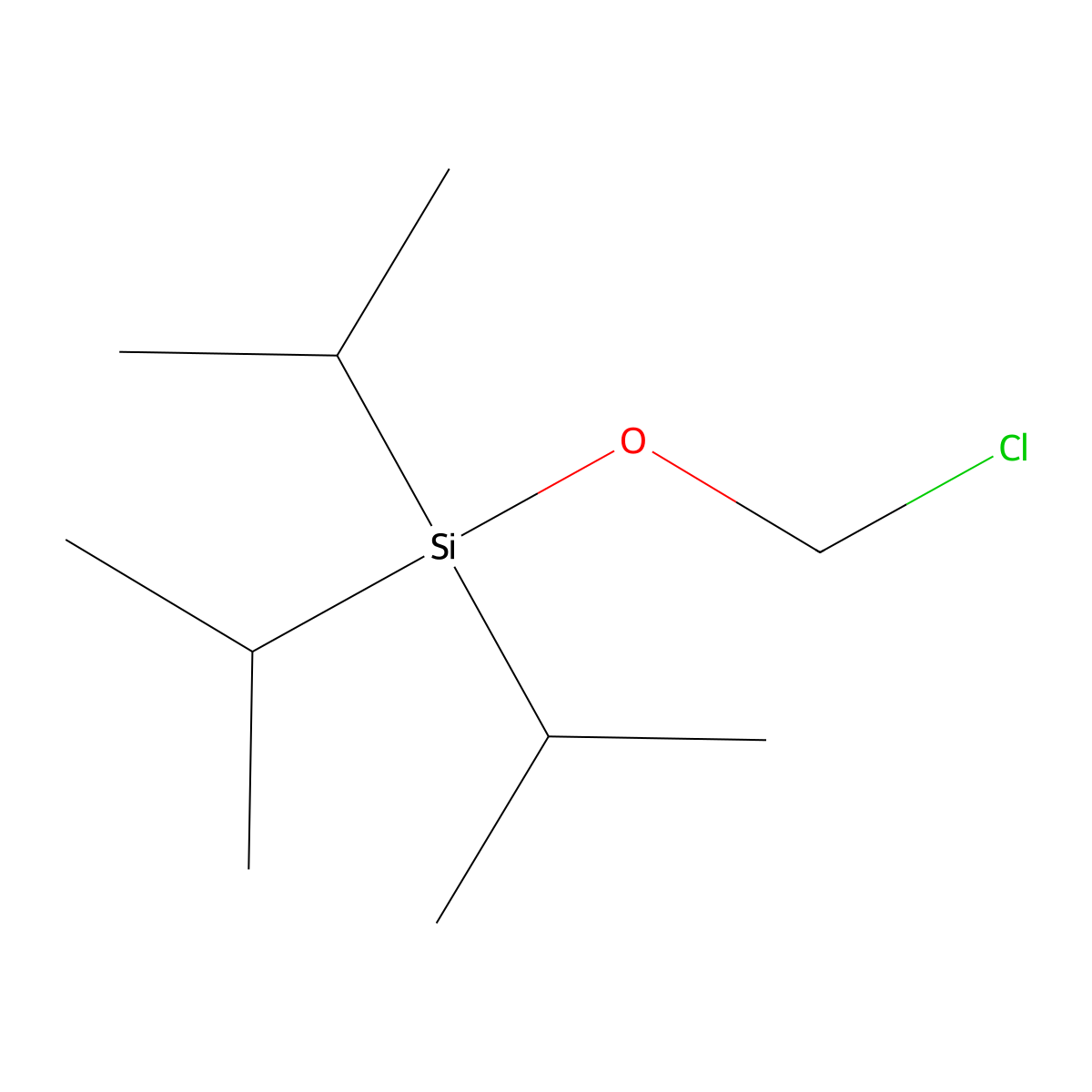 (Chloromethoxy)triisopropylsilane molecular structure, CAS 217300-17-9