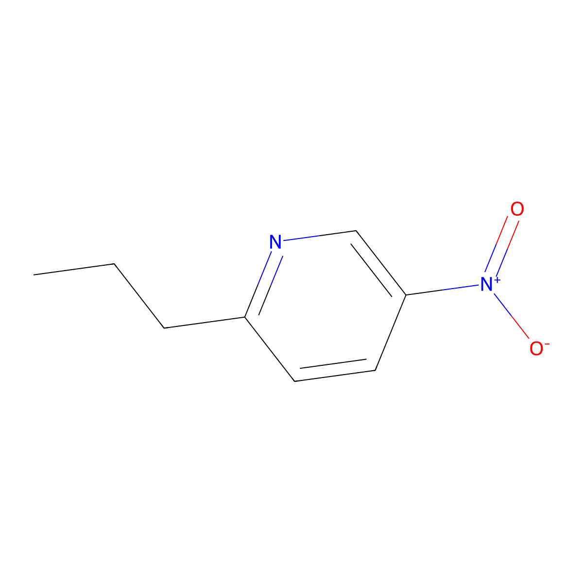 Pyridine, 5-nitro-2-propyl- molecular structure, CAS 217302-90-4
