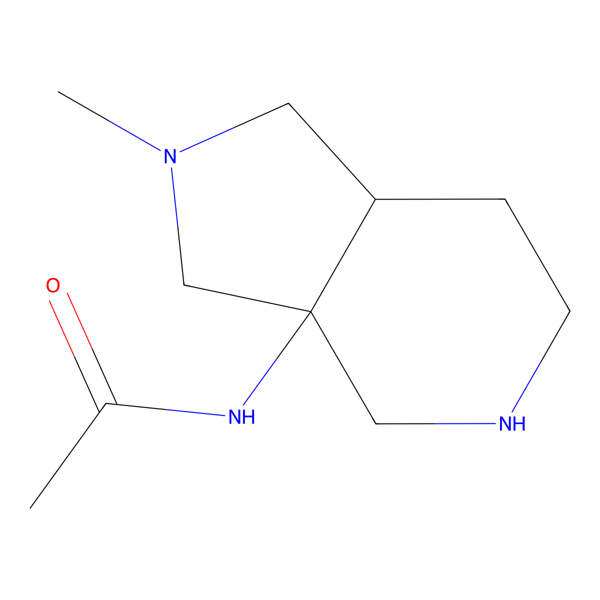 N-(2-Methyloctahydro-3aH-pyrrolo[3,4-c]pyridin-3a-yl)acetamide dihydrochloride molecular structure, CAS 2173052-85-0