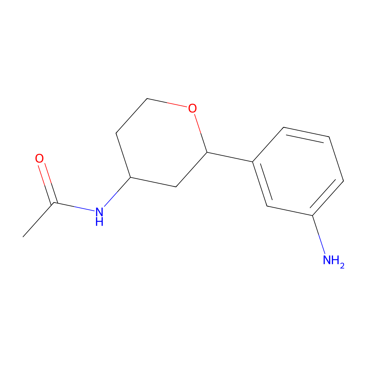 N-[(2S,4R)-2-(3-Aminophenyl)tetrahydro-2h-pyran-4-yl]acetamide molecular structure, CAS 2173052-96-3