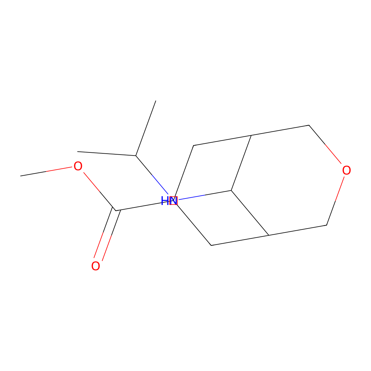 Methyl (7r,9r)-9-(isopropylamino)-3-oxabicyclo[3.3.1]nonane-7-carboxylate molecular structure, CAS 2173072-00-7