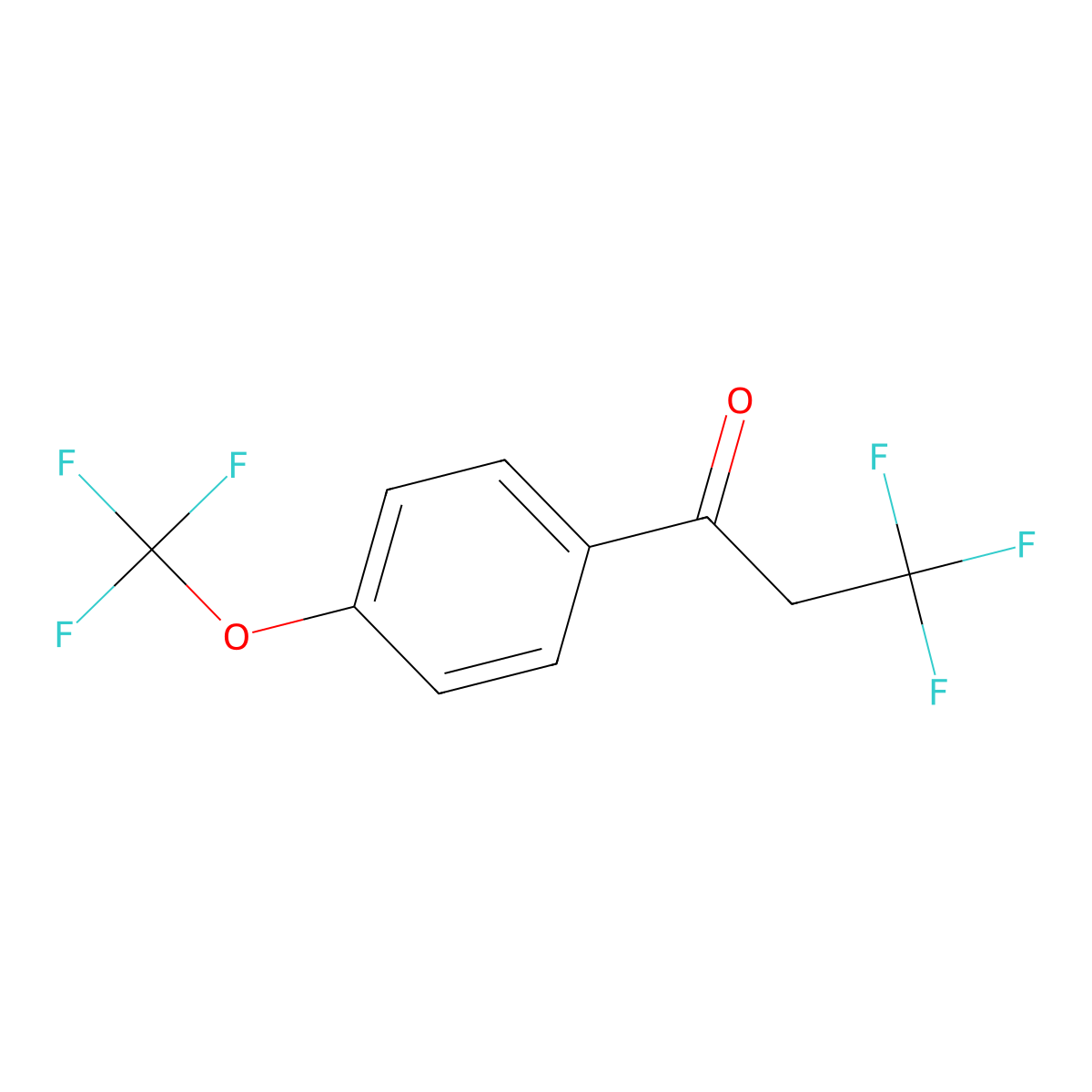 1-Propanone, 3,3,3-trifluoro-1-[4-(trifluoromethoxy)phenyl]- molecular structure, CAS 2173083-51-5