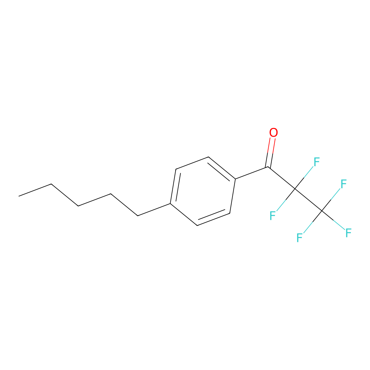 2,2,3,3,3-Pentafluoro-1-(4-pentylphenyl)-1-propanone molecular structure, CAS 2173084-49-4