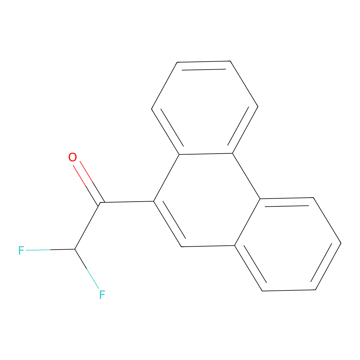 2,2-Difluoro-1-(9-phenanthrenyl)ethanone molecular structure, CAS 2173084-53-0