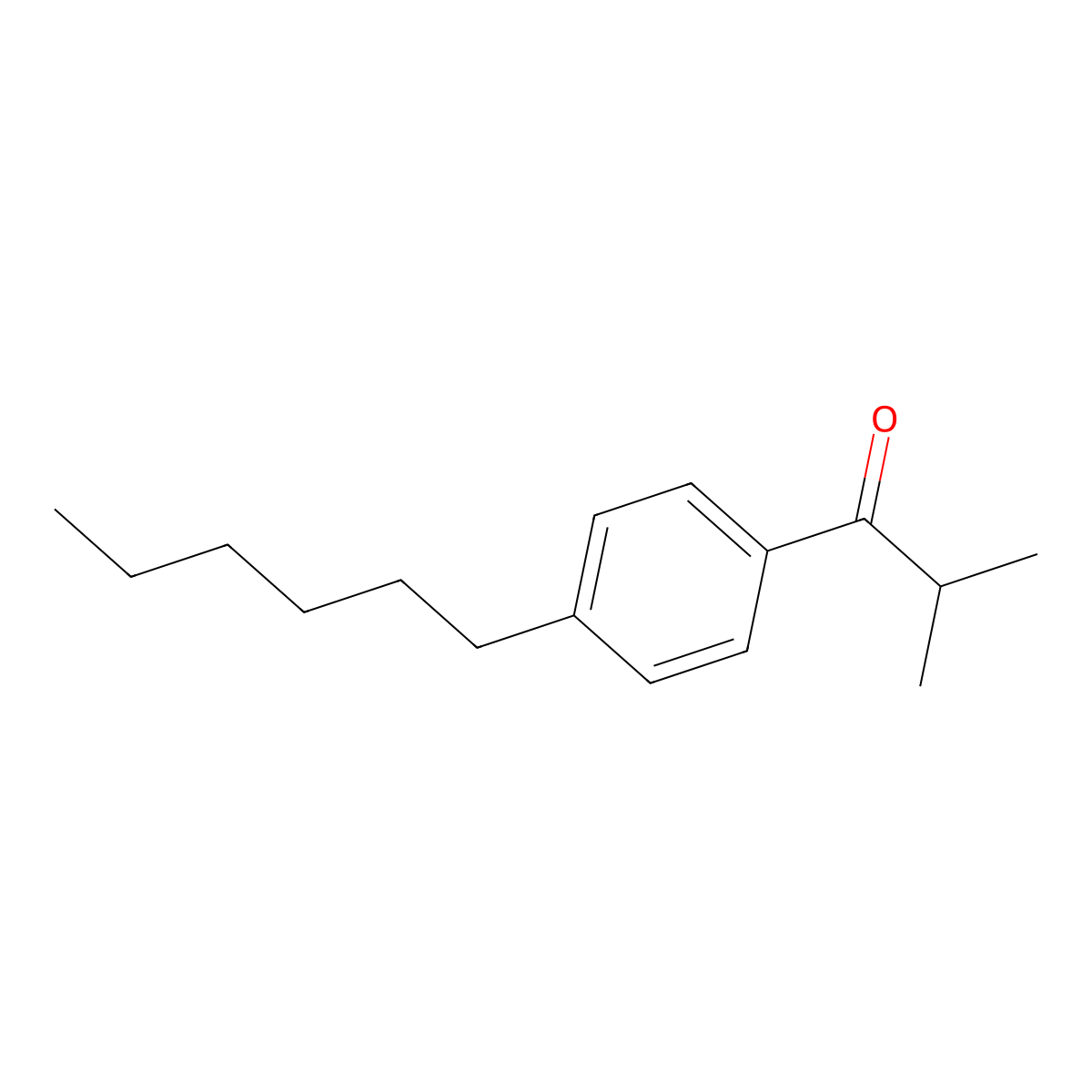 4'-Hexyl-2-methylpropiophenone molecular structure, CAS 2173091-59-1